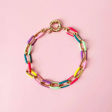 Load image into Gallery viewer, Candy 8.5&quot; Enamel Chain Bracelet
