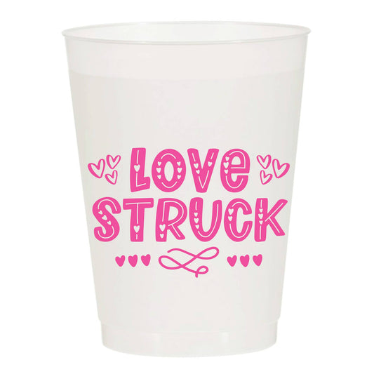 Love Struck Valentine's Day Reusable Cups - Set of 10 Cups