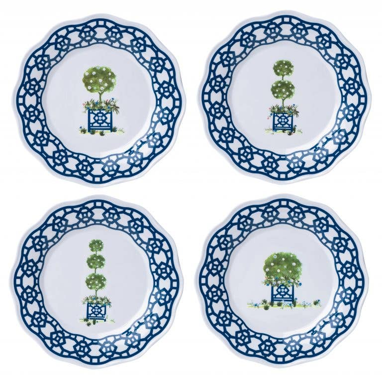 The Enchanted Home - Trellis and Topiary Melamine Dinnerware